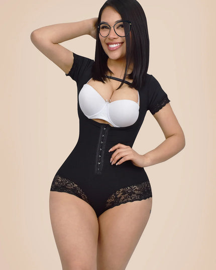 Premium bodysuit with manga corta