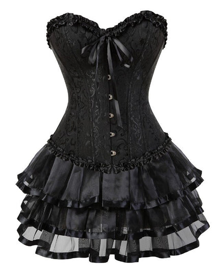 Overbust Corset Dress Layered Design