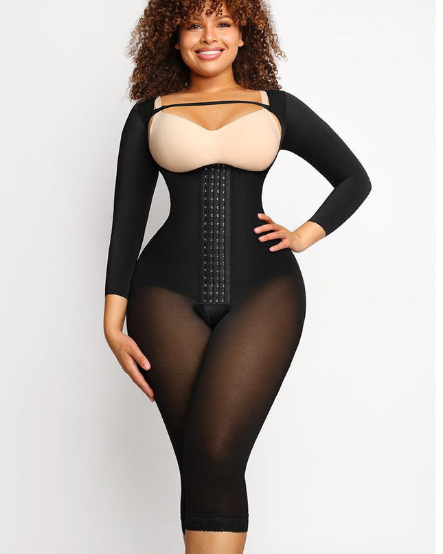 Long Bodyshaper With Covered Back And Perineal Zipper
