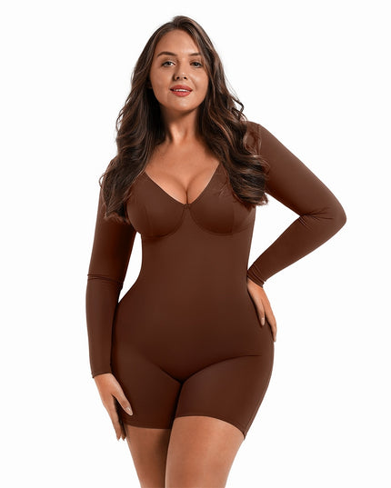 Seamless Long Sleeved Short Shapewear