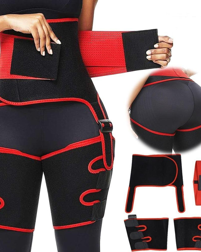 3 in 1 Sweat Waist Thigh Trimmer Booty Lifter