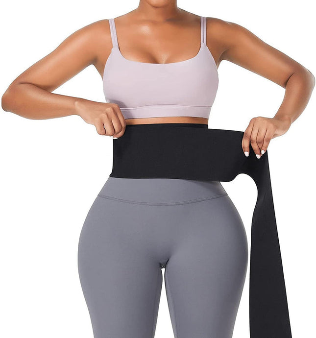 Compression Snatch Me Up Bandage Tummy Wrap Waist Trimmer with Lumbar Support